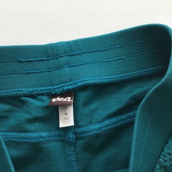 Tea Collection teal polka dot cargo joggers - Picture 6 of 7